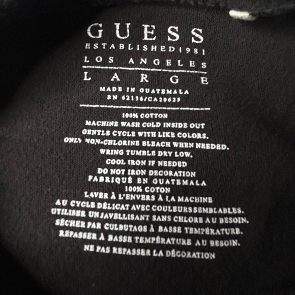 Guess Los Angeles Womens Large Japanese Great Wave Hokusai Cyberpunk - Picture 4 of 7